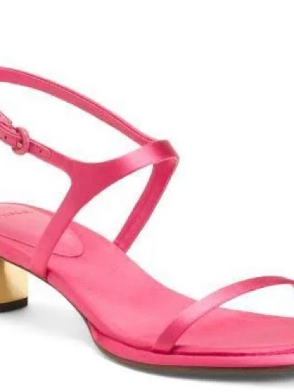 Women’s Pink Strappy Low Heel Sandals